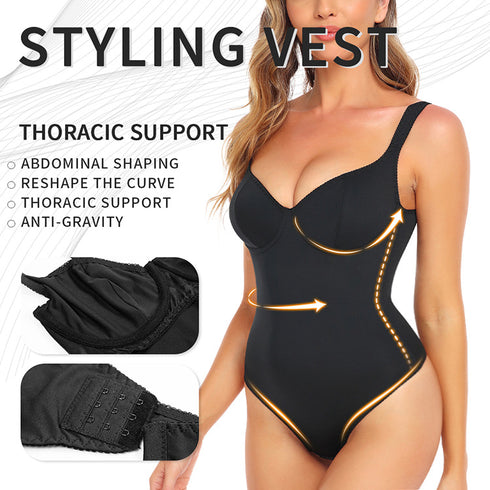Women's Shapewear Bodysuit Tummy Control Full Body Shaper Seamless Underwear