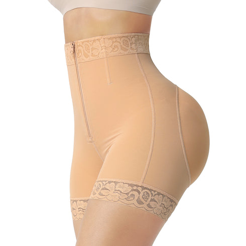 Butt Lifter Shapewear Tummy Control Shorts For Women With Hook Zipper Closure Body Shaper Wear