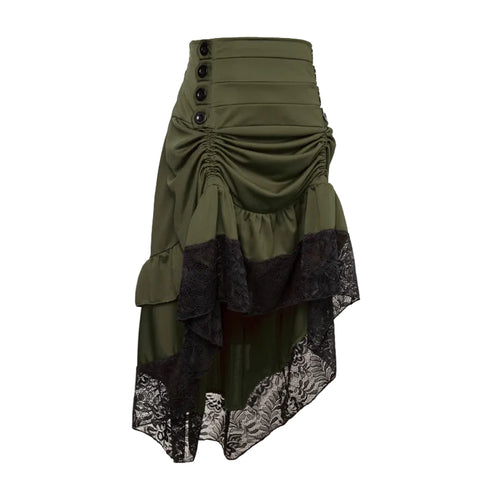 Classical Steampunk Gothic Lace Skirt For Corset