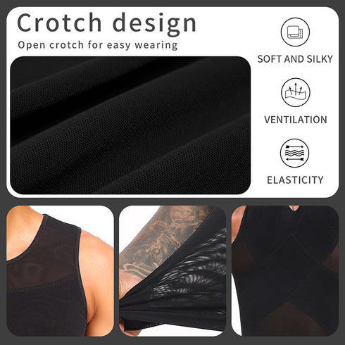 Original Men's Chest Compression Shirt to Hide Gynecomastia Moobs Shapewear