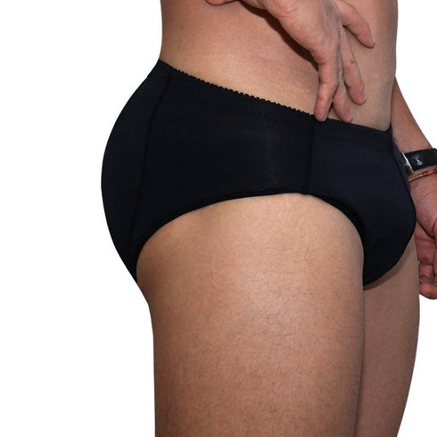 Men's Padded Hip-up Brief Traceless Butt Lifting Booster Fake Butt Skinny Panties