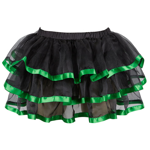 Organza Petticoat Mesh Ruffle Princess Ballet Costume Skirt Tulle Tutu