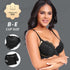 French Style Plus Size Lace Bra - Ice Silk Push-Up Adjustable Straps Embroidery