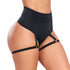 Women's Booty Shorts with Garters High Waisted Pants Butt Lifting Gym Pole Dance Yoga