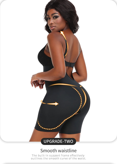 Women's Tummy Control Shapewear Plus Size Full Body Shaper Butt Lifter Thigh Slimmer Post Surgery Compression Bodysuit