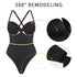 Shapewear Bodysuit Tops for Women Tummy Control V Neck Thong Body Shaper Going Out Outfits