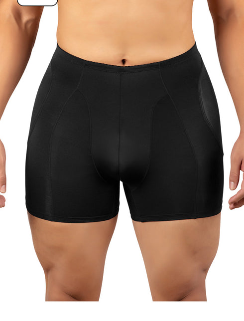 Mens Padded Hip Lift Boxer Briefs Body Shaper Butt Lifter Shapewear Shorts with Pads