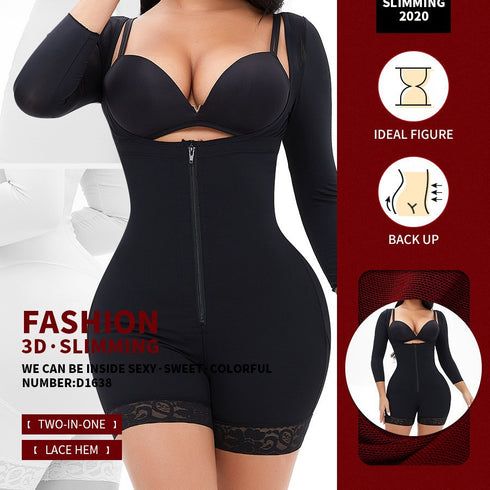 Fajas Colombianas Shapewear for Women Postpartum Body Shaper Butt Lifter Bodysuit
