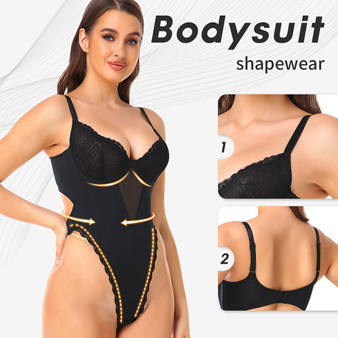 Shapewear Bodysuit for Women Tummy Control Waist Shaper Compression Bodybriefer