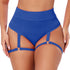 Women's Booty Shorts with Garters High Waisted Pants Butt Lifting Gym Pole Dance Yoga