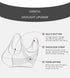 Women's Full Back Bras for Senior Lady with Scoliosis Comfortable Front Hook Posture Bra