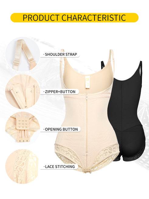 Fajas Colombianas Shapewear for Women Postpartum Tummy Control Body Shaper Butt Lifter Bodysuit