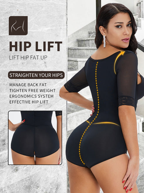 Plus Size Fajas Colombianas Moldeadoras High Compression Tummy Control Shapewear