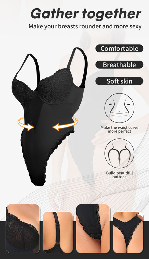 Shapewear Bodysuit for Women Tummy Control Waist Shaper Compression Bodybriefer