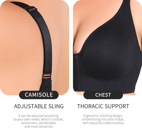 Front Closure Bras for Older Women Post-Surgery Wireless Bra No Underwire