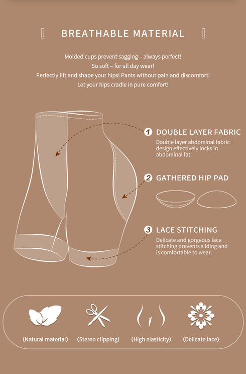 Women Butt Lifter Padded Lace Shapewear Thicker Butt Enhancer Control Panties Fake Buttock Underwear