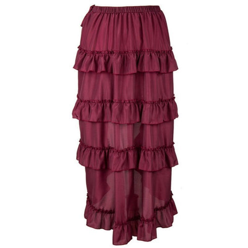 Women Steampunk Gothic Dance Costume Skirt