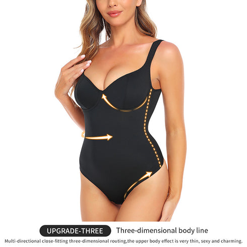 Women's Shapewear Bodysuit Tummy Control Full Body Shaper Seamless Underwear
