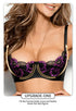 Women's Floral Lace Lingerie Bras Half Cups Push Up Shelf Demi Balconette Bralette Crop Tops
