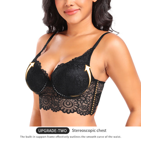 Women's Lace Nursing Bra Wirefree Padded Breastfeeding Maternity Bralette Cute More Coverage
