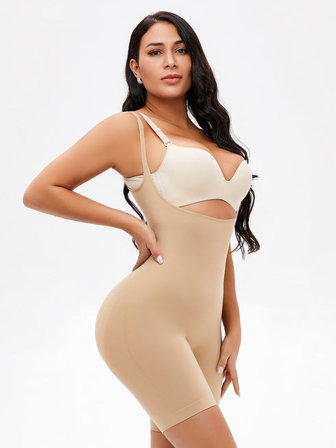 Open Bust Shapewear Bodysuits for Women Seamless Compression Body Shaper