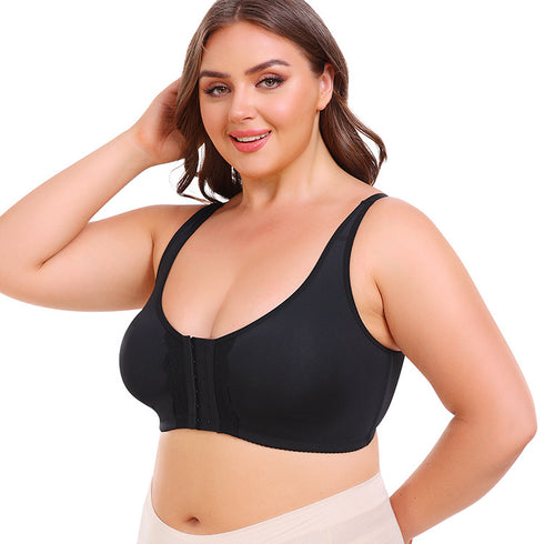 Bras for Women Plus Size Bras Full Coverage Wireless Bra Front Closure Bra