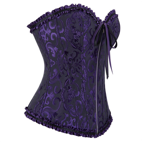 Women's Corset Bustier Top Sexy Lingerie Sets Black Red Overbust