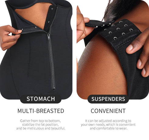 Women's Bodysuit Butt Lifter Shapewear Tummy Control Body Shaper Leotards Jumpsuit Zipper
