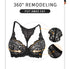 Sexy Lace Underwire Bras for Women Plus Size V Neck Push Up Support Tshirt Bras