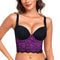 Lace Bralette for Women V Neck Bustier Tops with Underwired Racerback Crop Top