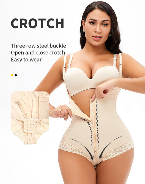 Fajas Colombianas Shapewear for Women Postpartum Tummy Control Body Shaper Butt Lifter Bodysuit