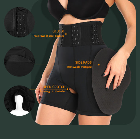 Body Shaper for Women Butt Lifting Shapewear Tummy Control with Hook Zipper Closure
