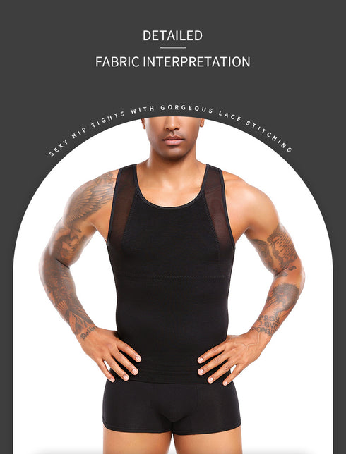 Original Men's Chest Compression Shirt to Hide Gynecomastia Moobs Shapewear