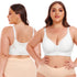 Front Closure Bras for Older Women Post-Surgery Wireless Bra No Underwire