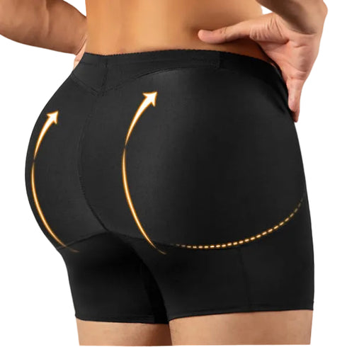 Mens Padded Hip Lift Boxer Briefs Body Shaper Butt Lifter Shapewear Shorts with Pads