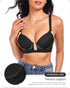 Women's Deep Plunge Bra Convertible Push up Low Cut Seamless Wireless Bra
