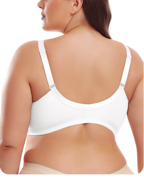 Front Buckle Bra Oversized Underwear Front Buckle Lace Bras Wireless Thin Mold Cup