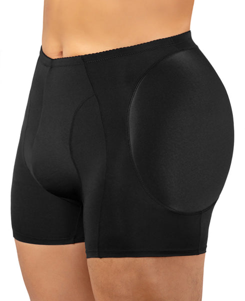 Mens Padded Hip Lift Boxer Briefs Body Shaper Butt Lifter Shapewear Shorts with Pads