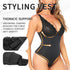 Shapewear for Women V Neck Lace Stitching Bodysuit One Piece Thong Body Shaper Top