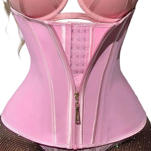 Waist Trainer for Women Tummy Control Workout Waist Shapewear Postpartum Body Shaper with Zipper Hook