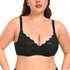Women's Sexy Lace Bra Non Padded Underwire Bra Full Coverage Plus Size Lace Bralette