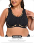 Women Front Closure Push Up Sports Bra Plus Size Full Coverage Full Figure Support Bras