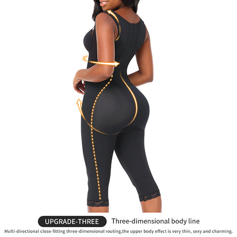 Women's Bodysuit Butt Lifter Shapewear Tummy Control Body Shaper Leotards Jumpsuit Zipper