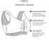 Zip Front Closure Everyday Bra for Women Post Surgery with Adjustable Straps Wirefree