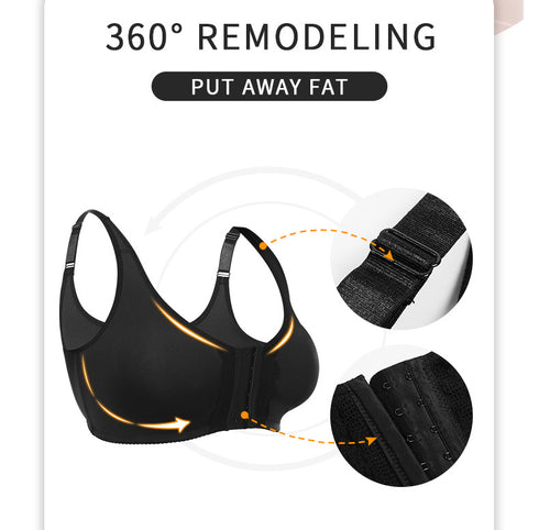 Bras for Women Plus Size Bras Full Coverage Wireless Bra Front Closure Bra