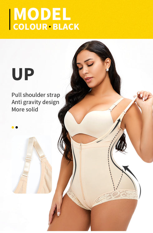 Fajas Colombianas Shapewear for Women Postpartum Tummy Control Body Shaper Butt Lifter Bodysuit