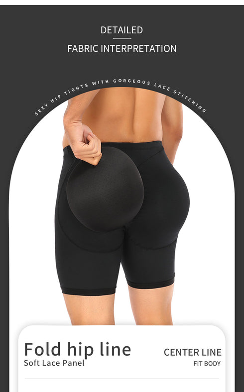 Men Compression Butt Lifter Enlarge Boxer Briefs Underwear Removable Pad Butt Enhancing