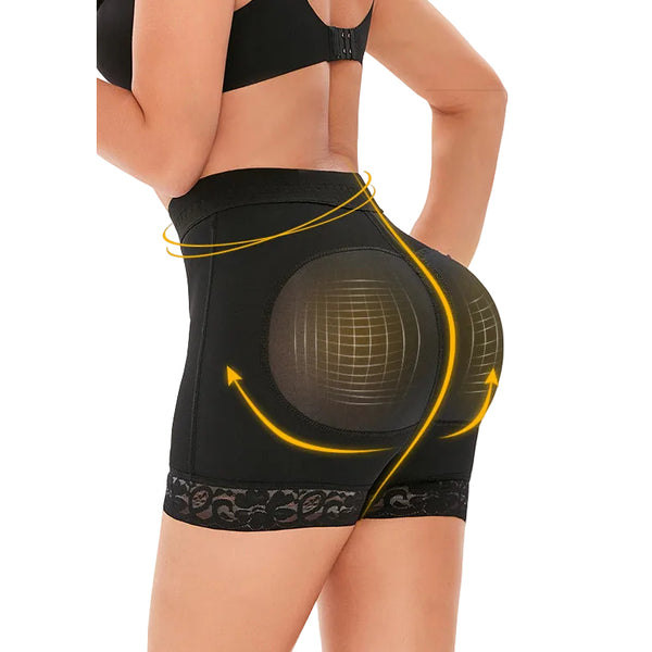 Women Butt Pads Shapewear Shorts Booty Padding Lace Panties Butt Lifter Hip Enhancer