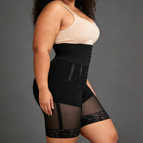 High Waisted Body Shaper Shorts for Women Thigh Slimmer Hip Lift Compression Shapewear