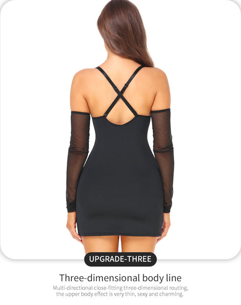Plus Size Bodycon Mini Dress for Women with Built-in Bra Open Back Lace Trim Dress Clubwear